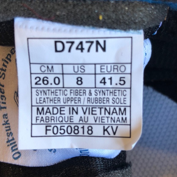 Onitsuka Tiger Corsair deep sapphire sz8 euro 41.5 D747N - Picture 16 of 16